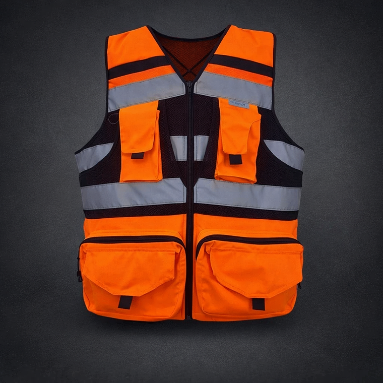 CHALECO GEOLOGO PLUS NARANJO  1