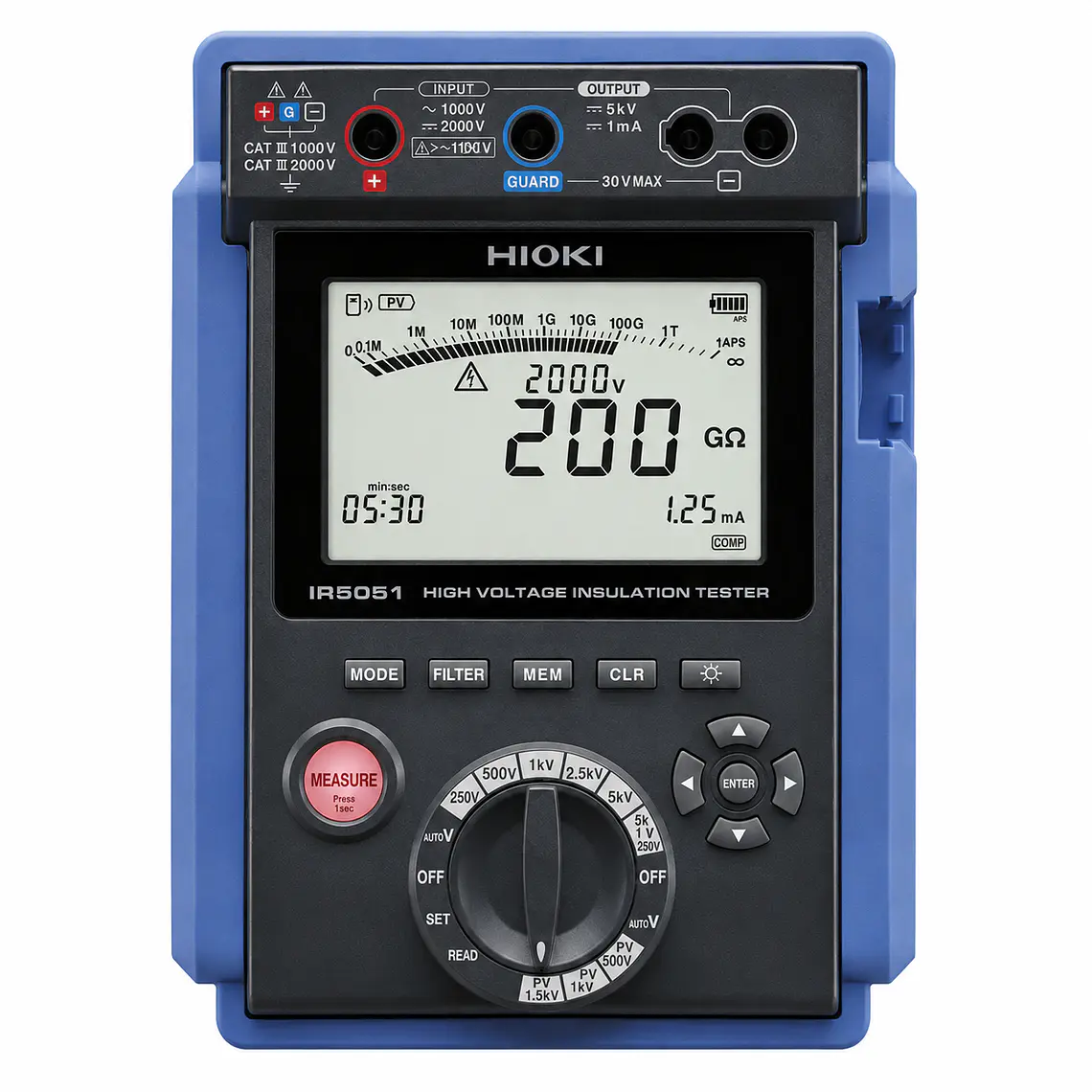 HIOKI IR5051-90 Medidor de Resistencia de Aislamiento + Calibración y Certificación.  2