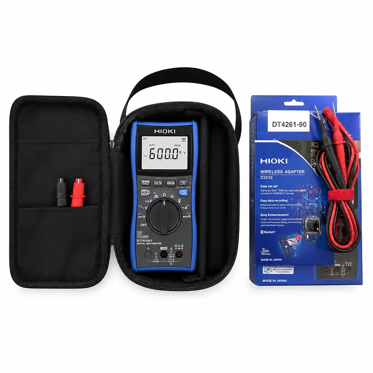 Multímetro HIOKI  DT4261 Solar kit con/P2010 +Calibración y Certificación 1