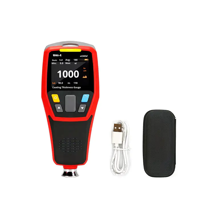 Medidor de espesor de recubrimiento UNI-T UT343D + calibración y certificación 1