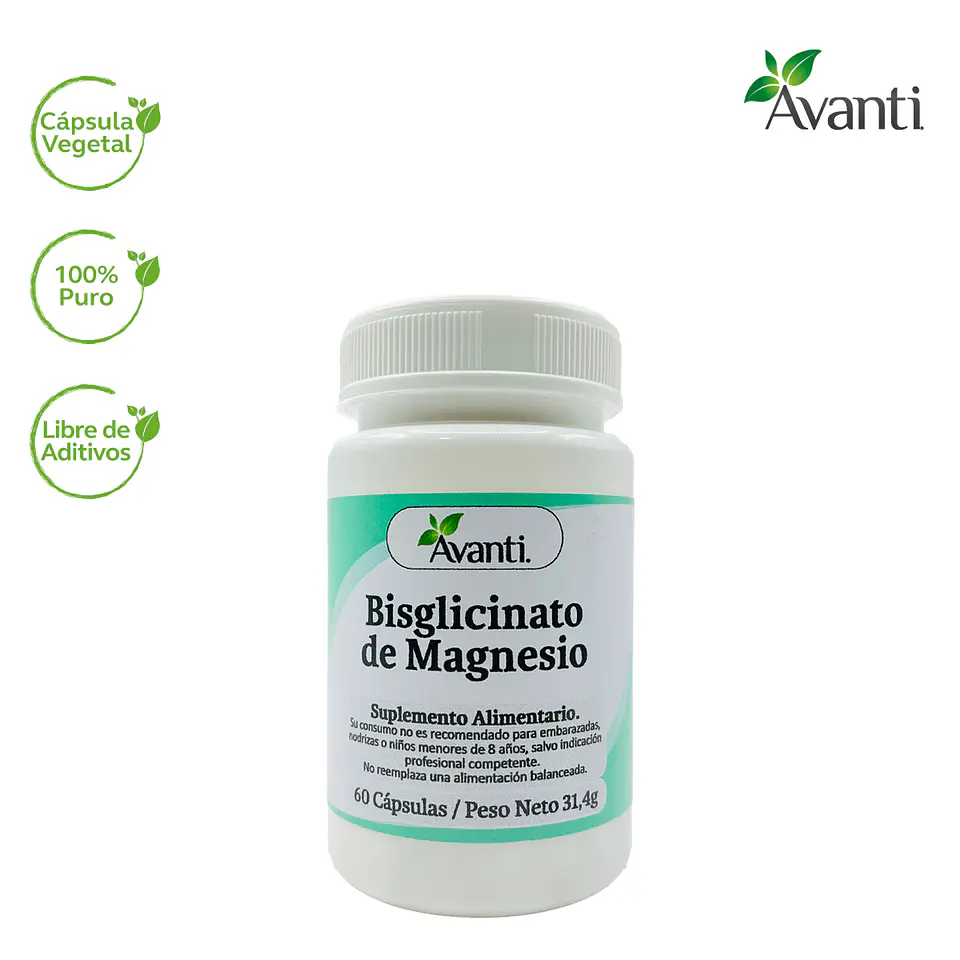 Bisglicinato de Magnesio, 60 cápsulas vegetales 3
