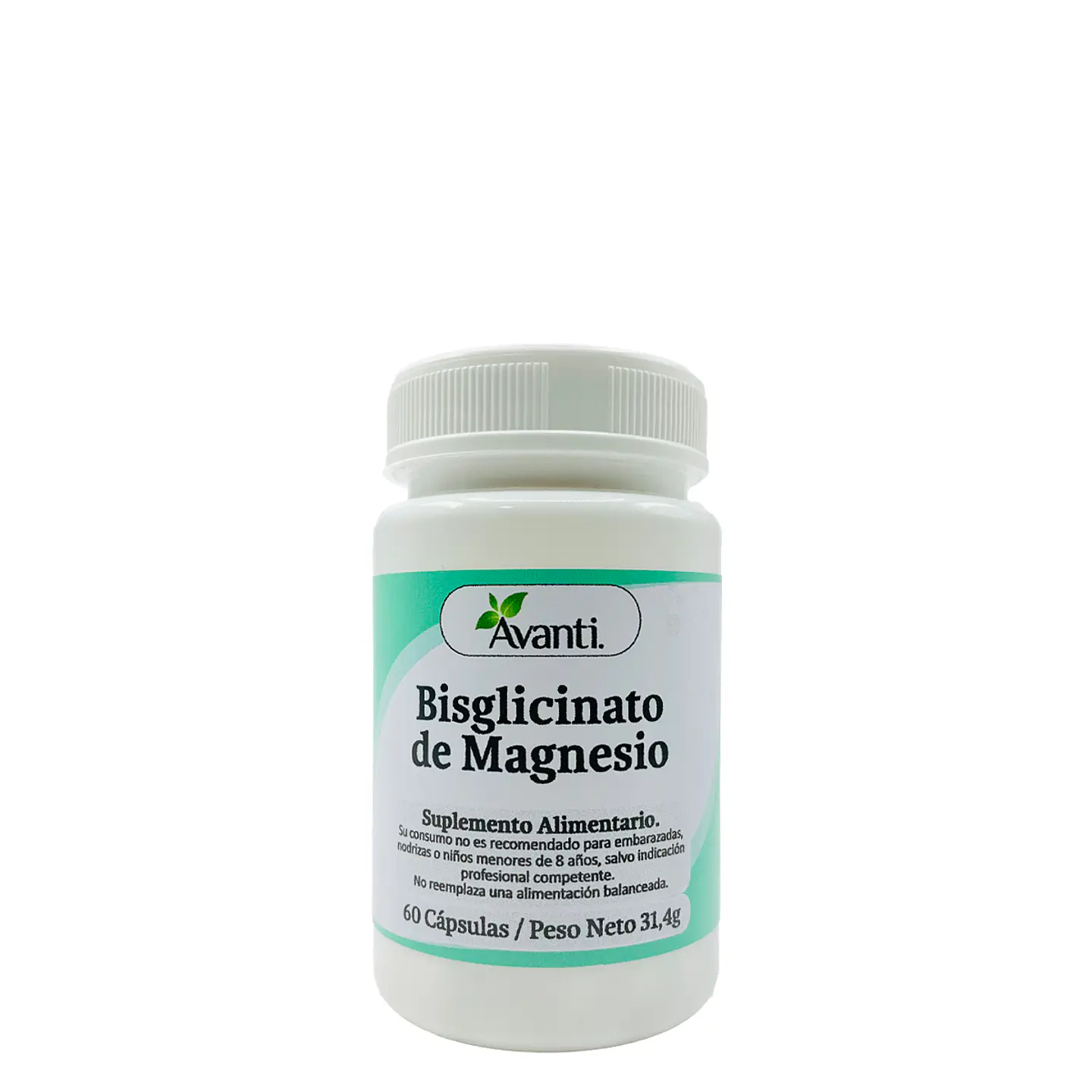 Bisglicinato de Magnesio, 60 cápsulas vegetales 2