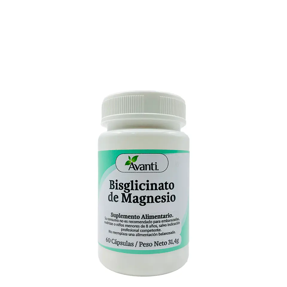 Bisglicinato de Magnesio, 60 cápsulas vegetales 2