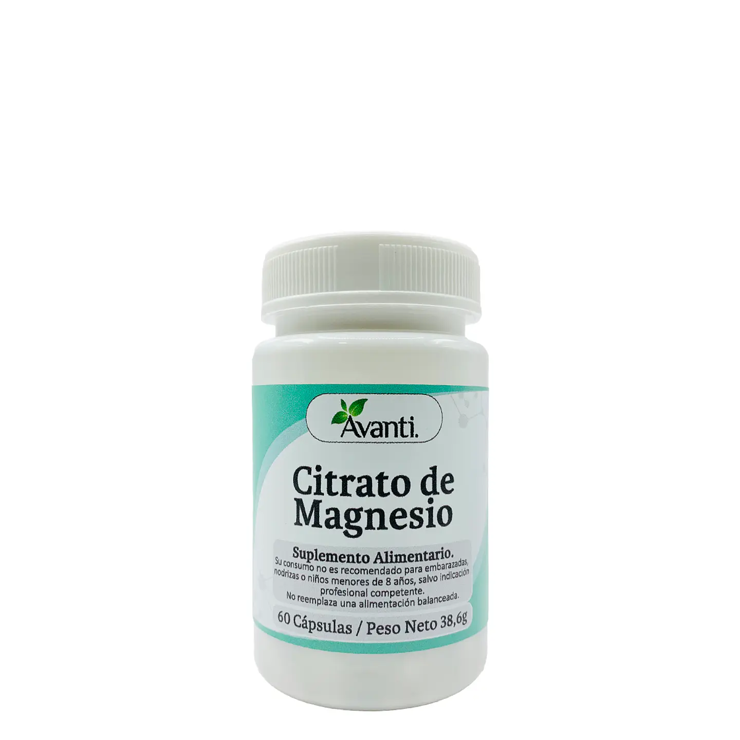 Citrato de Magnesio, 60 cápsulas vegetales 2