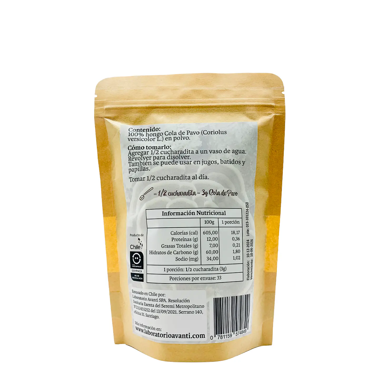 Cola de Pavo en Polvo, 100g 3