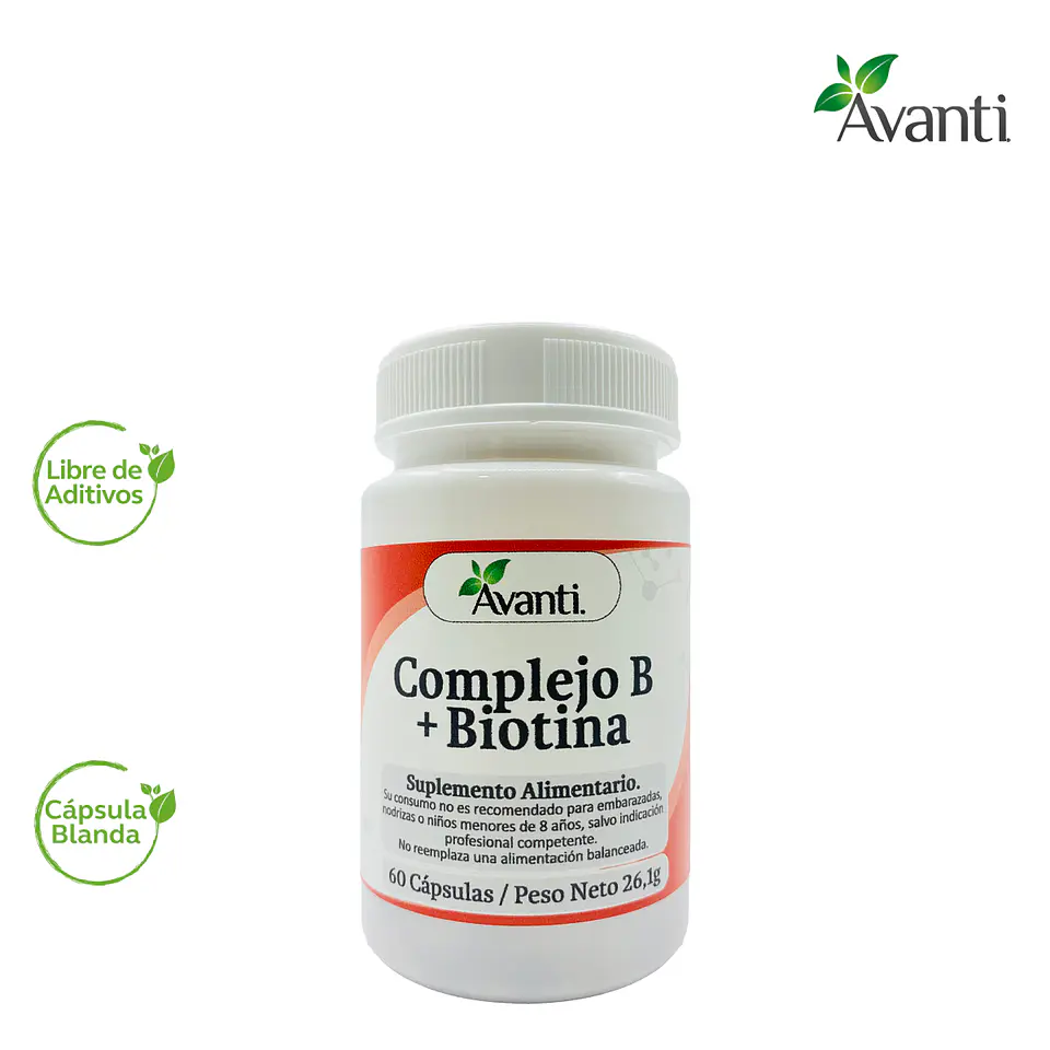 Complejo B + Biotina, 60 cápsulas blandas 3