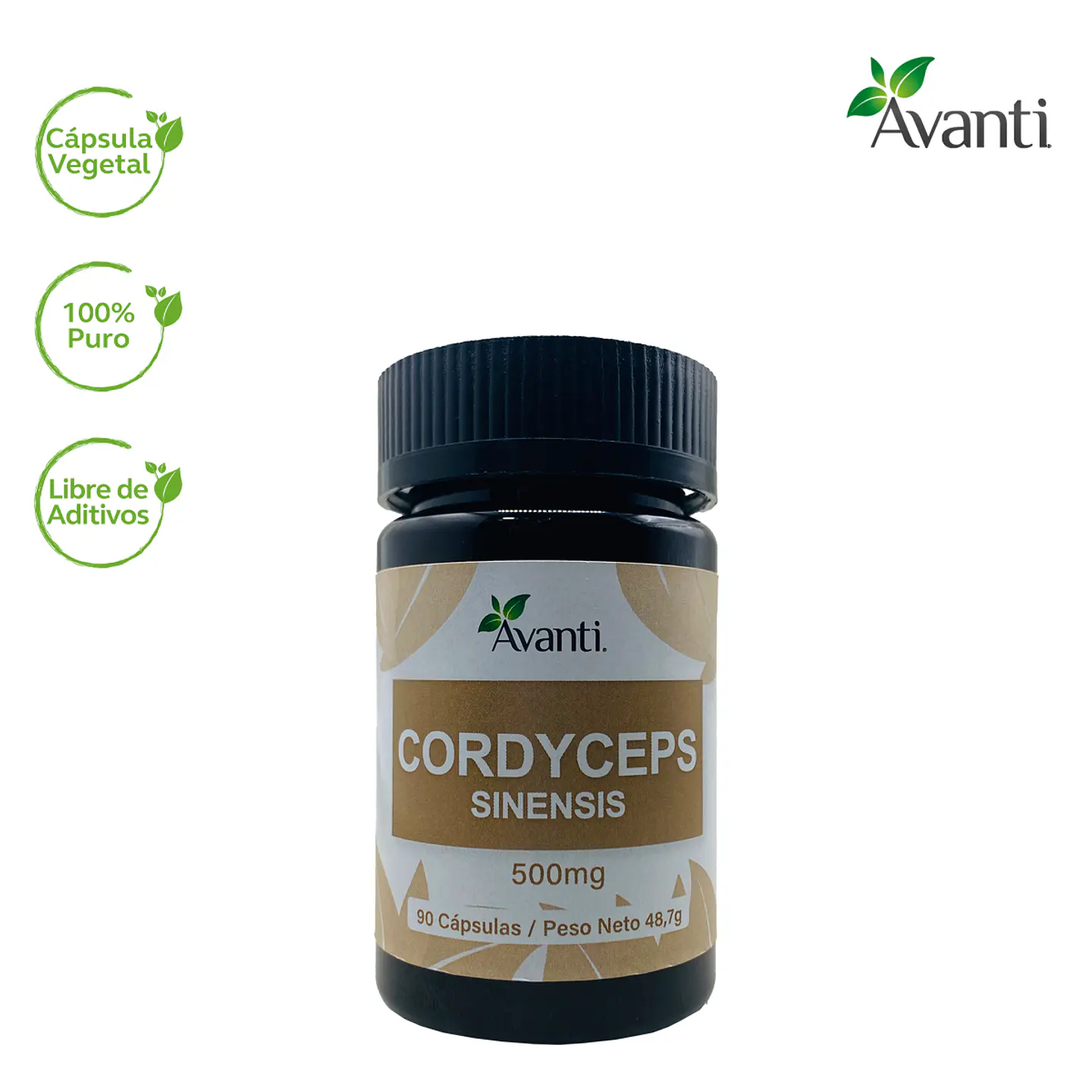 Cordyceps sinesis, 90 cápsulas vegetales 3