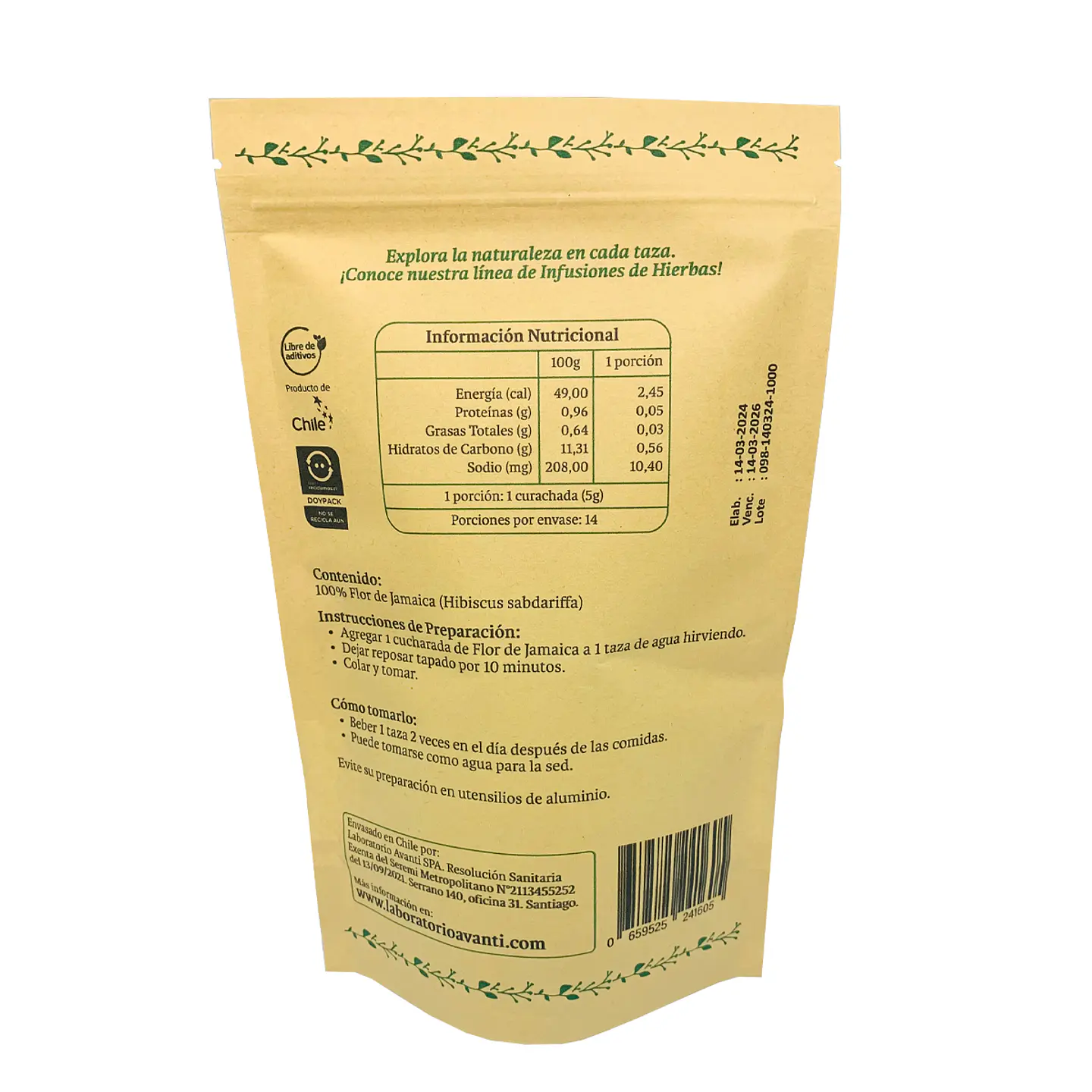 Infusión Flor de Jamaica, 70g 3