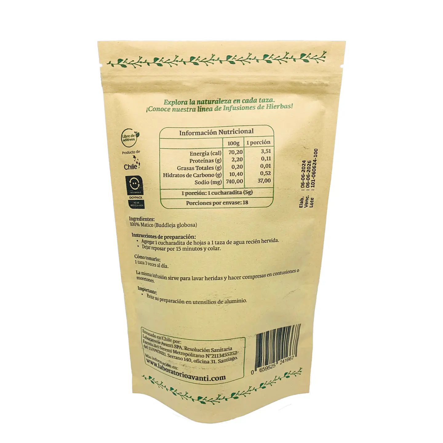 Infusión Matico, 80g 3