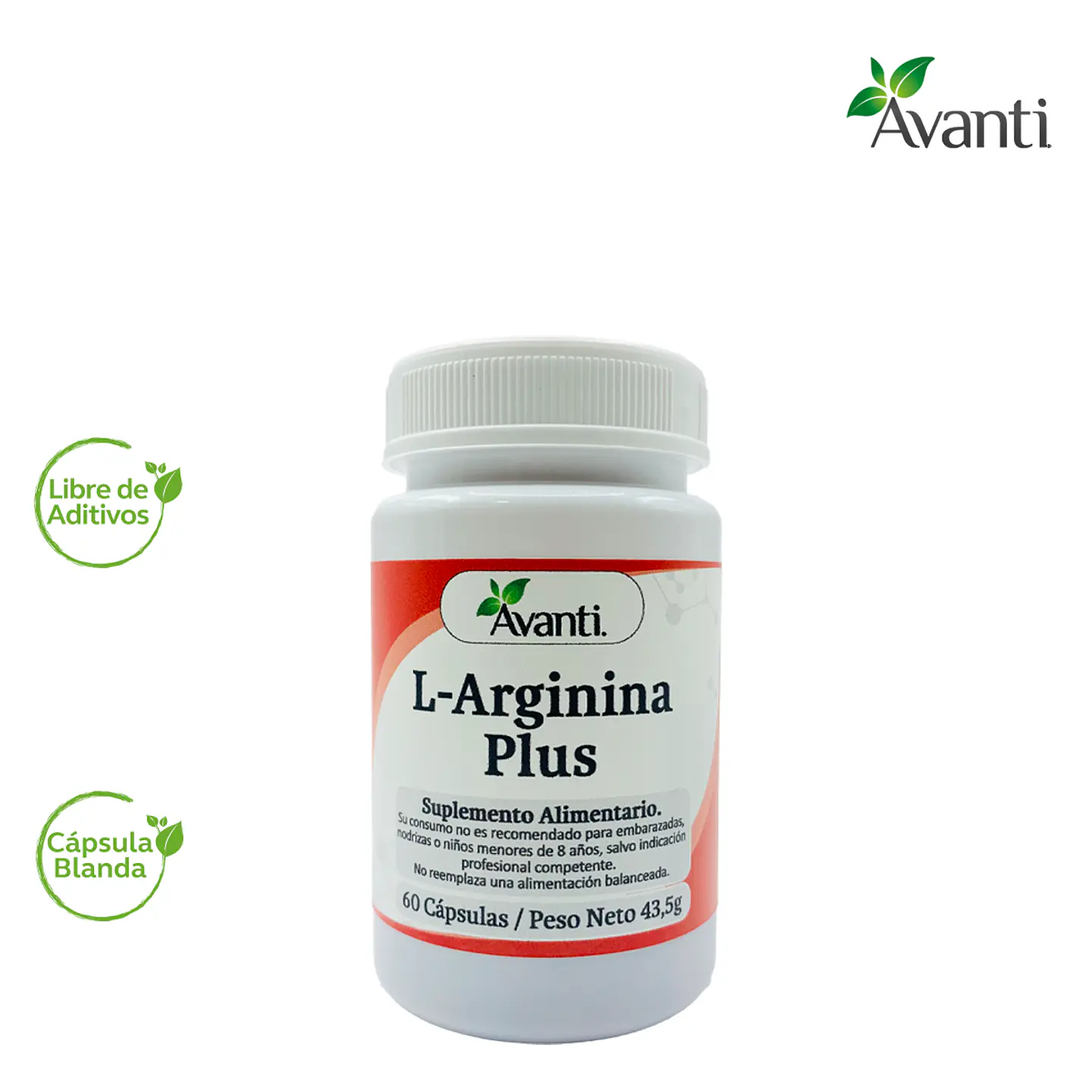 L-Arginina Plus, 60 cápsulas blandas 3