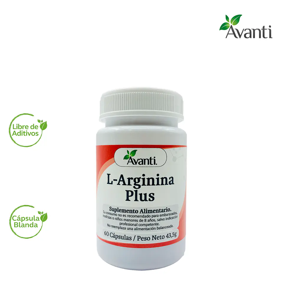 L-Arginina Plus, 60 cápsulas blandas 3