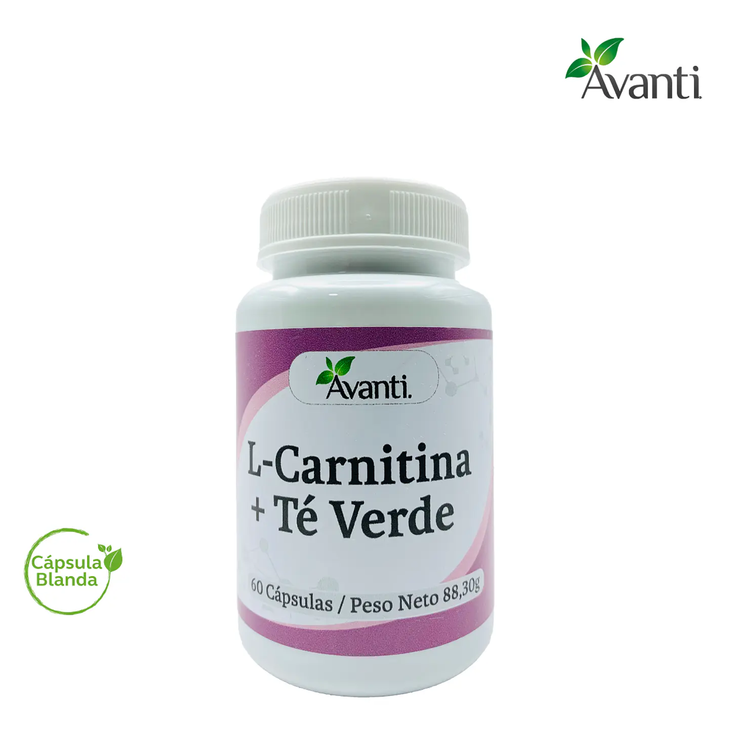 L-Carnitina + Té Verde, 60 cápsulas blandas 3
