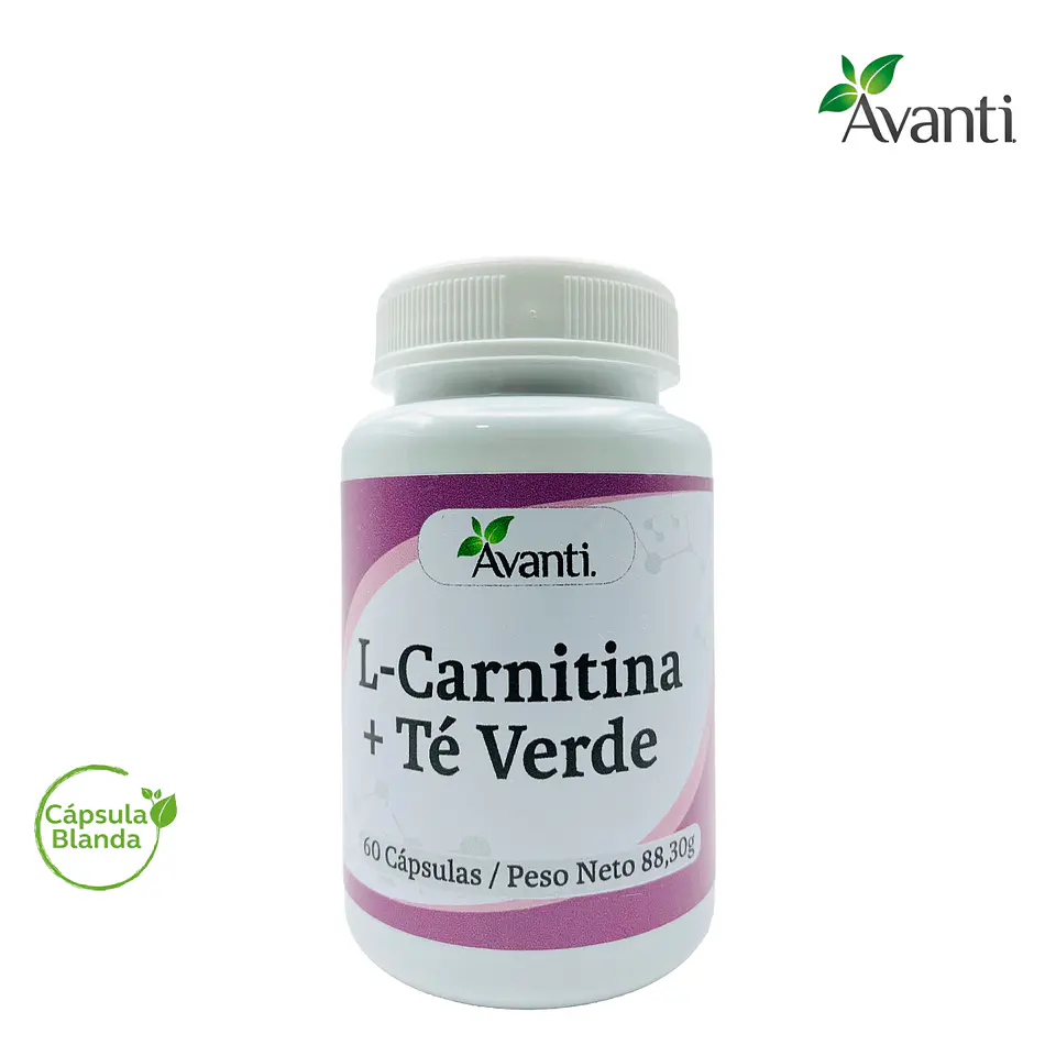 L-Carnitina + Té Verde, 60 cápsulas blandas 3