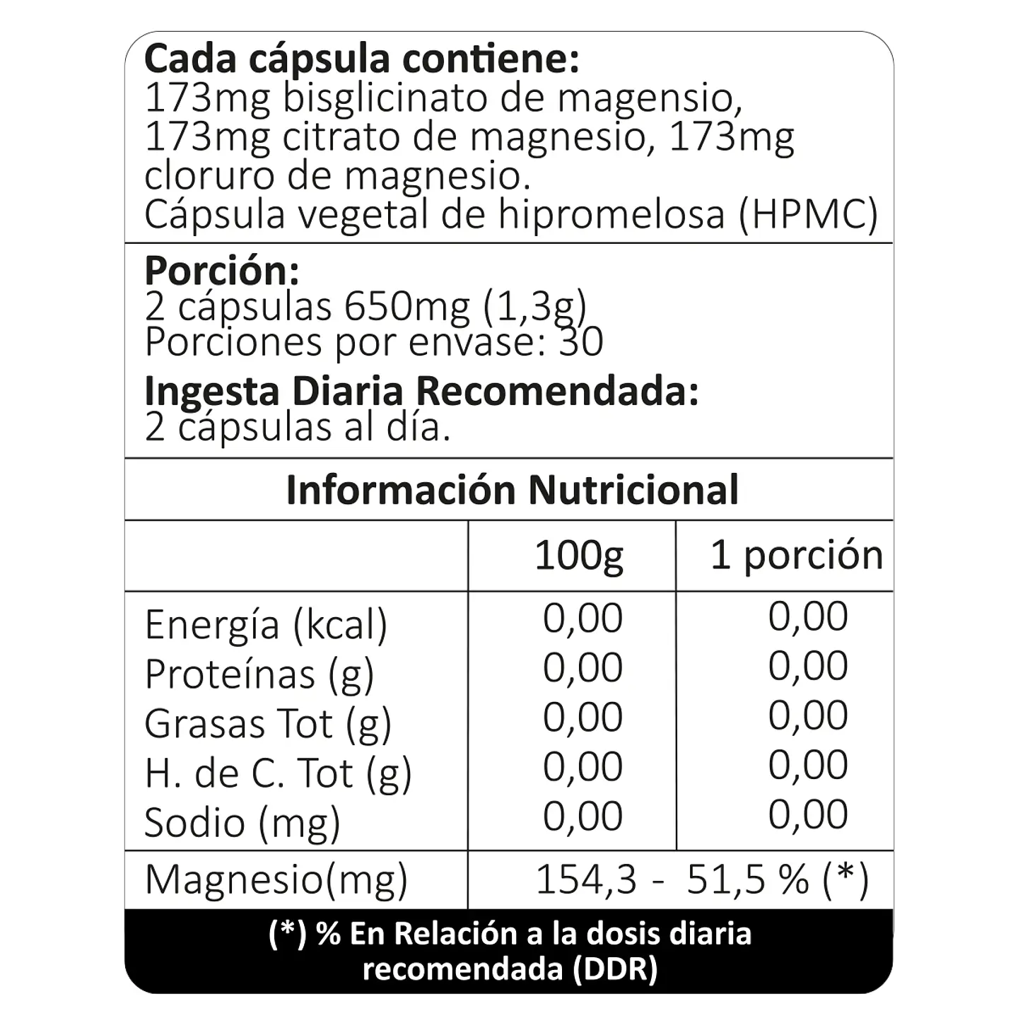 Magnesio 3, 60 cápsulas vegetales 4