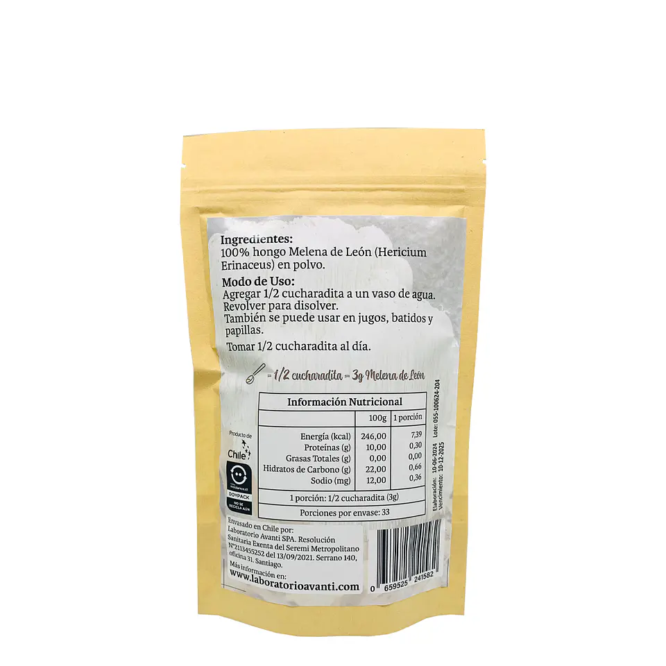 Melena de León en Polvo, 100g 3