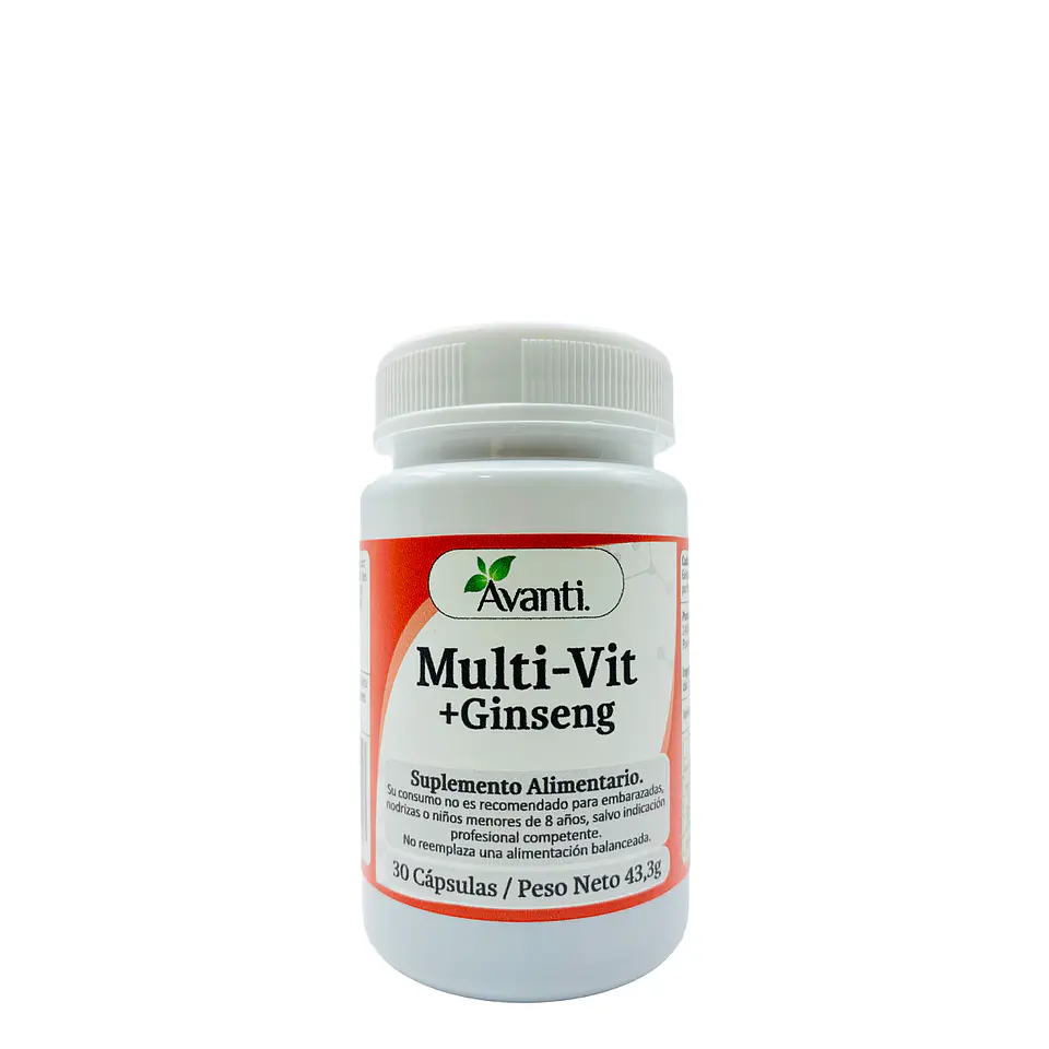 Multi-Vit + Ginseng, 30 cápsulas blandas 2
