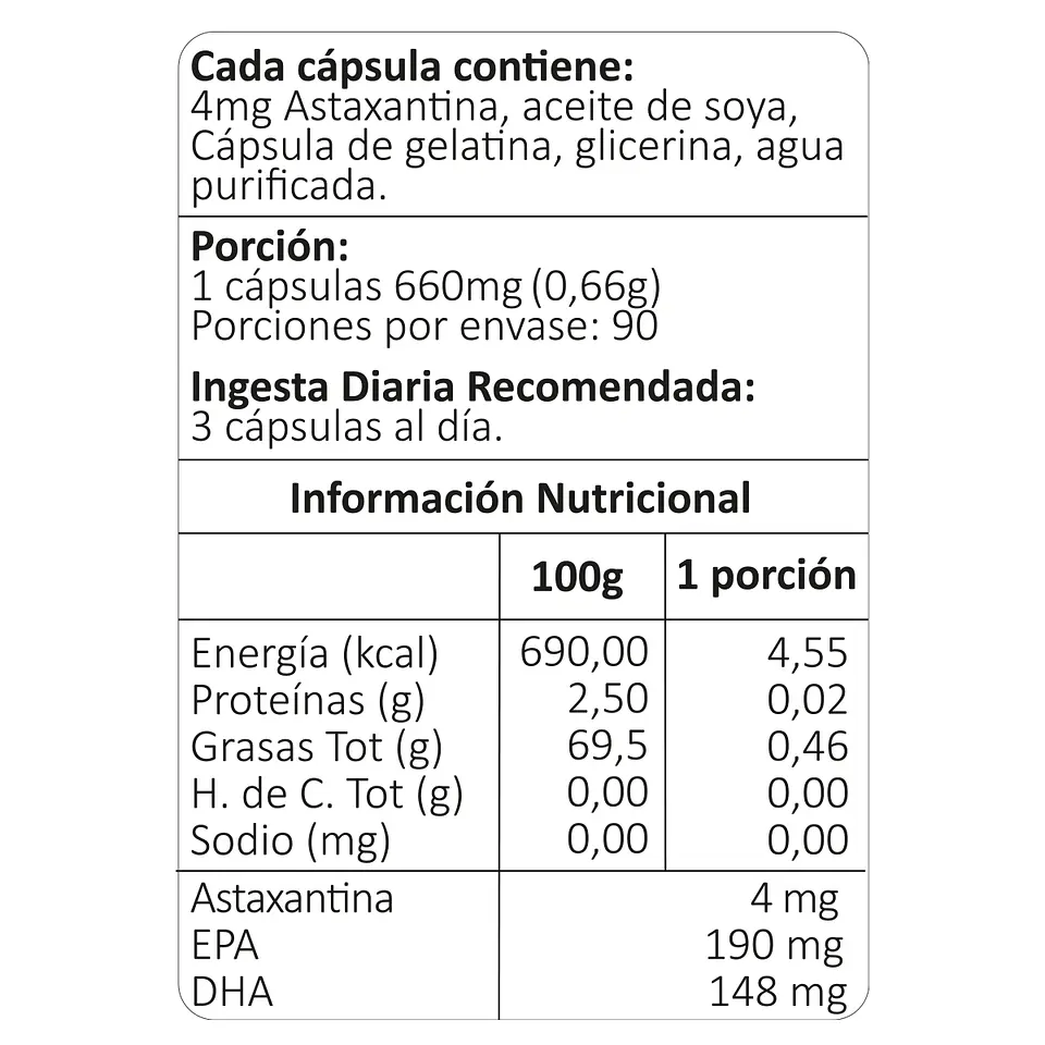 Pack x2 Astaxantina, 90 cápsulas 4