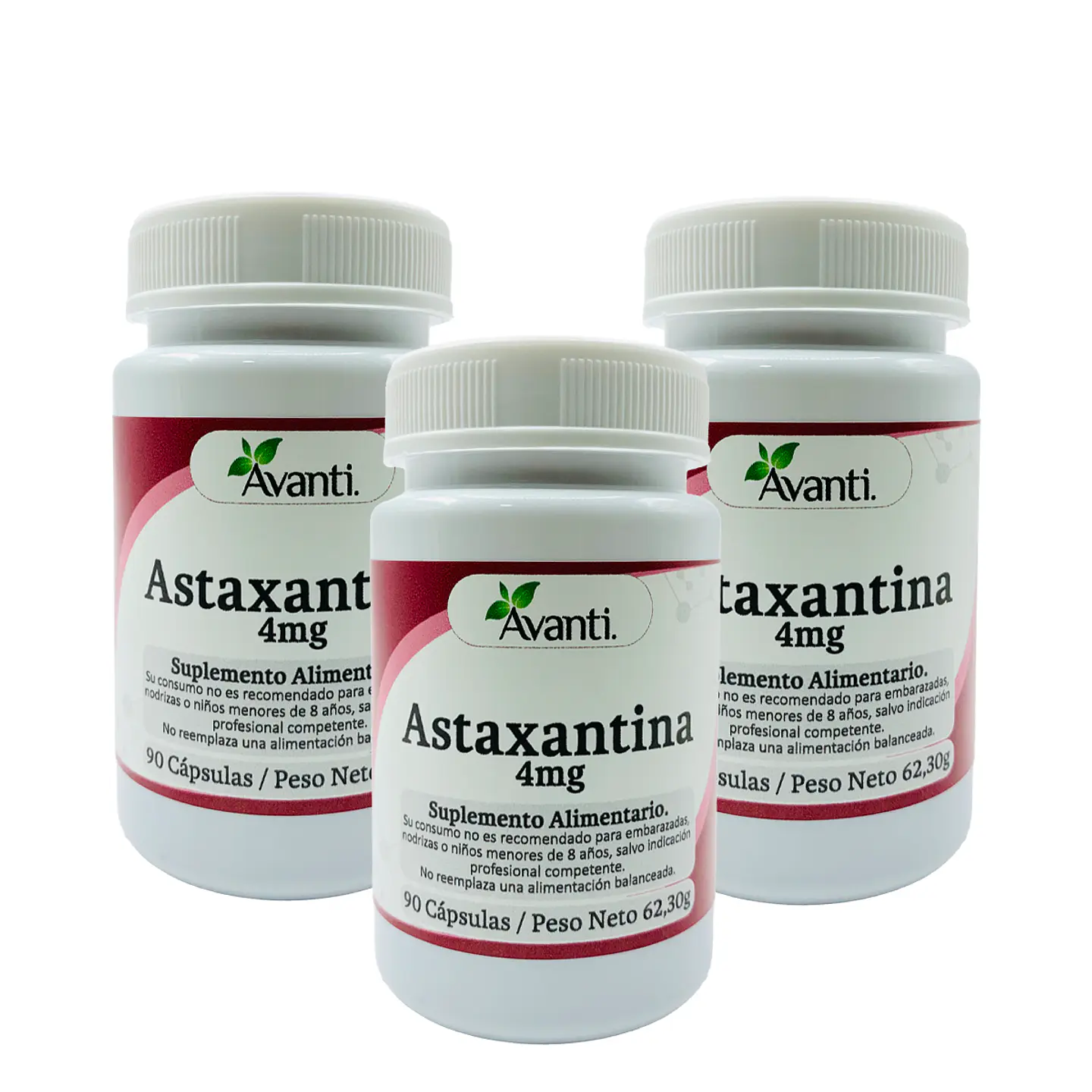 Pack x3 Astaxantina, 90 cápsulas blandas 2