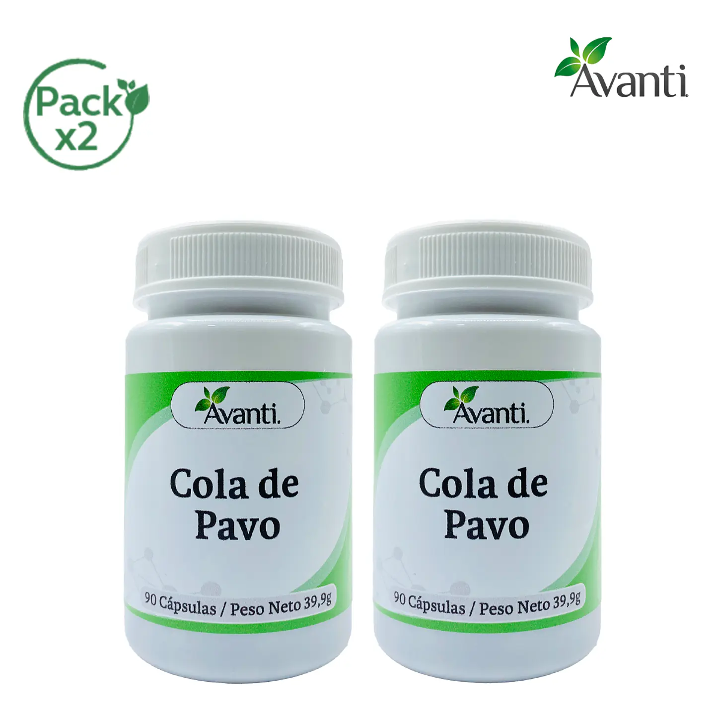 Pack x2 Cola de Pavo, 90 cápsulas vegetales 3