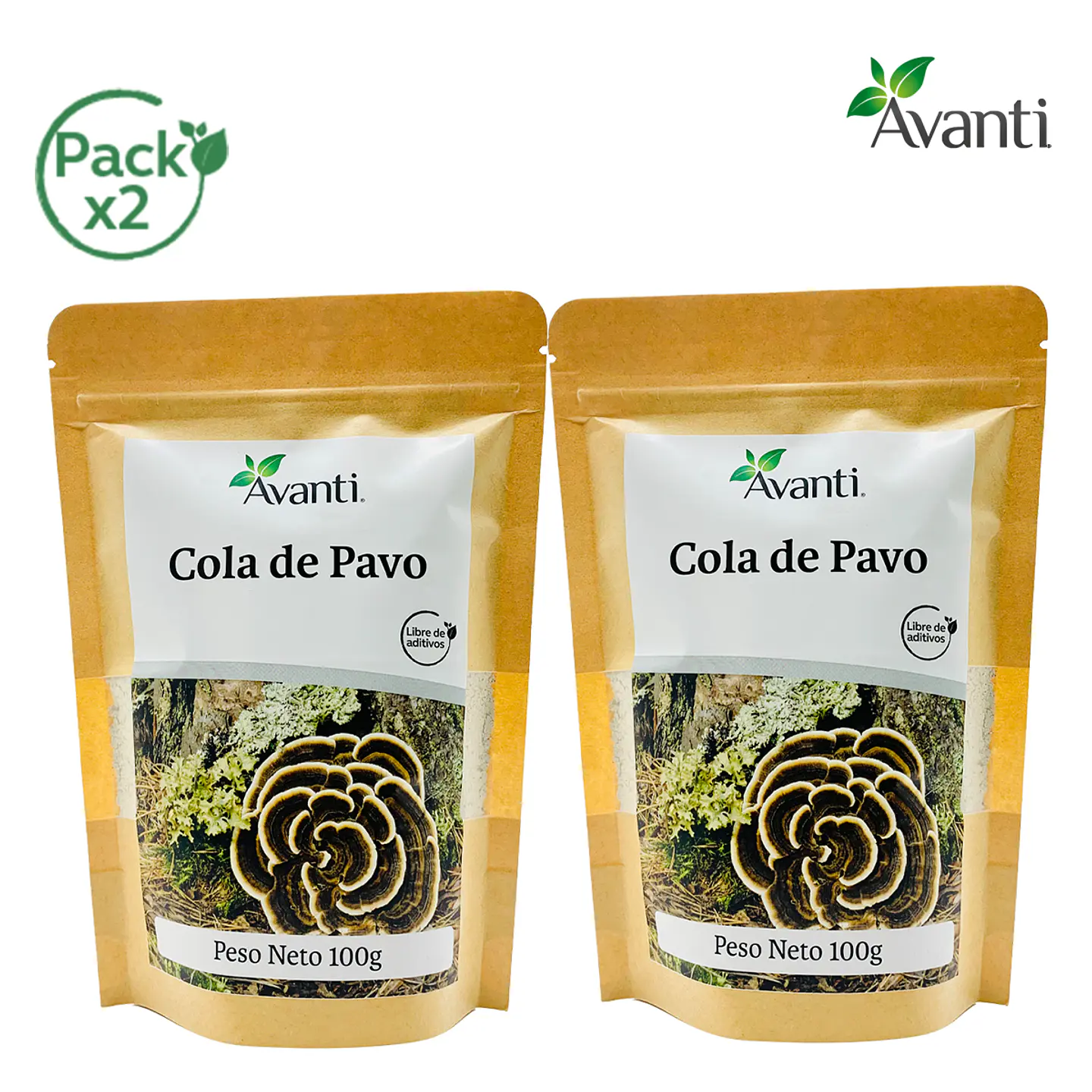 Pack x2 Cola de Pavo en Polvo, 100g 3