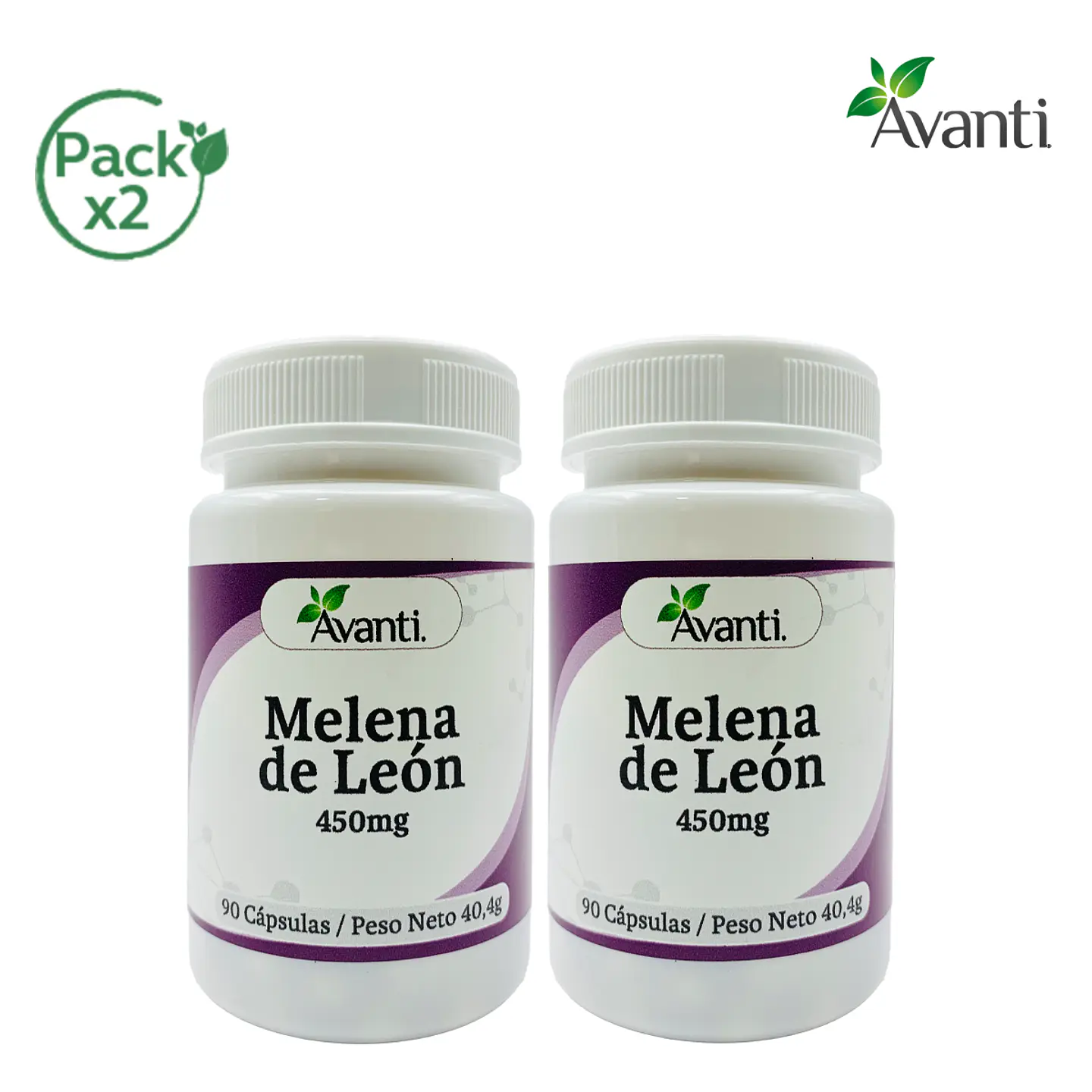 Pack x2 Melena de León, 90 cápsulas vegetales 3