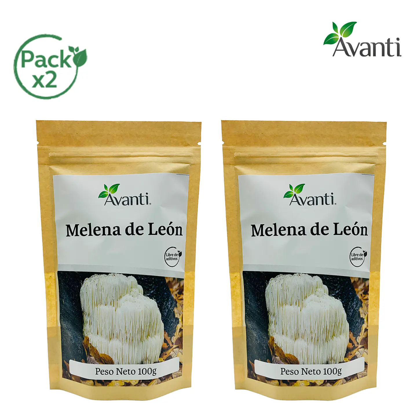 Pack x2 Melena de León en Polvo, 100g 2