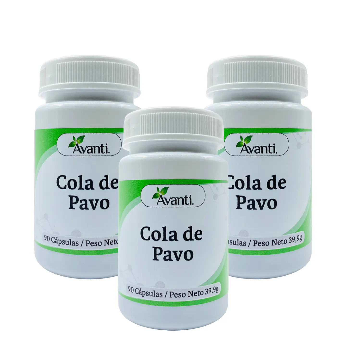 Pack x3 Cola de pavo, 90 cápsulas vegetales 2