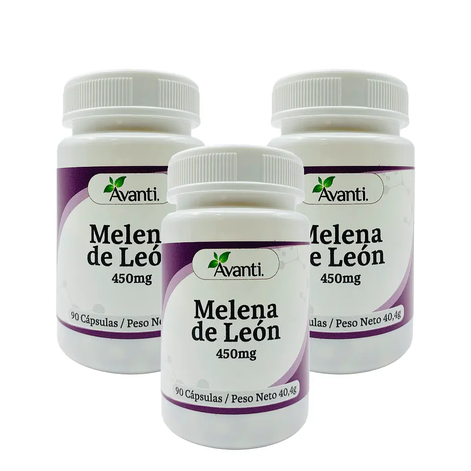 Pack x3 Melena de León, 90 cápsulas vegetales 2
