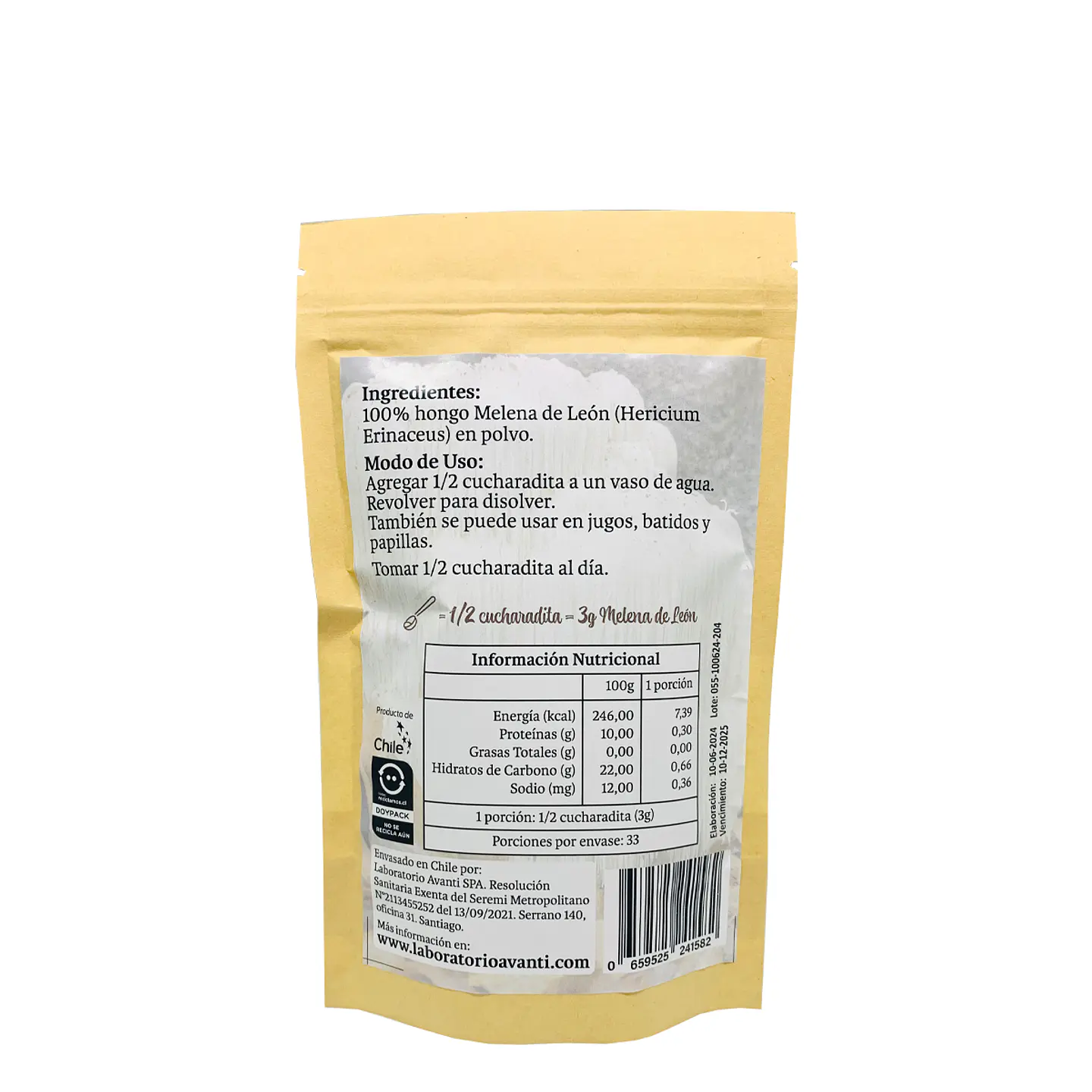 Pack x3 Melena de León en Polvo, 100g 3