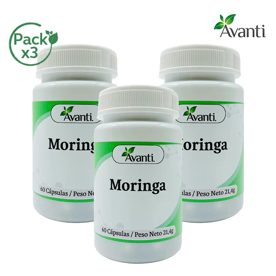 Pack x3 Moringa, 60 cápsulas 3