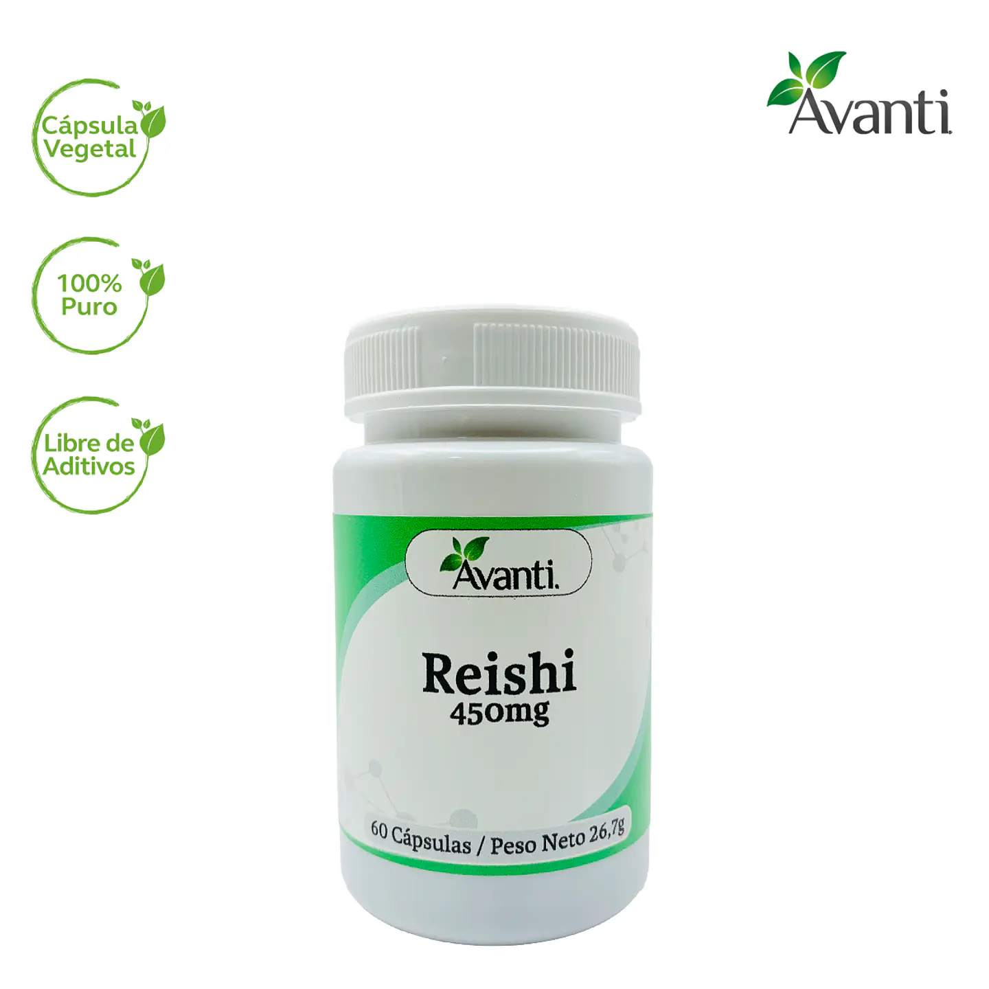 Reishi, 60 cápsulas vegetales 3
