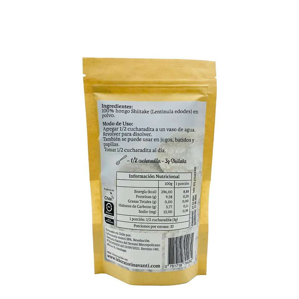 Shiitake en Polvo, 100g 3
