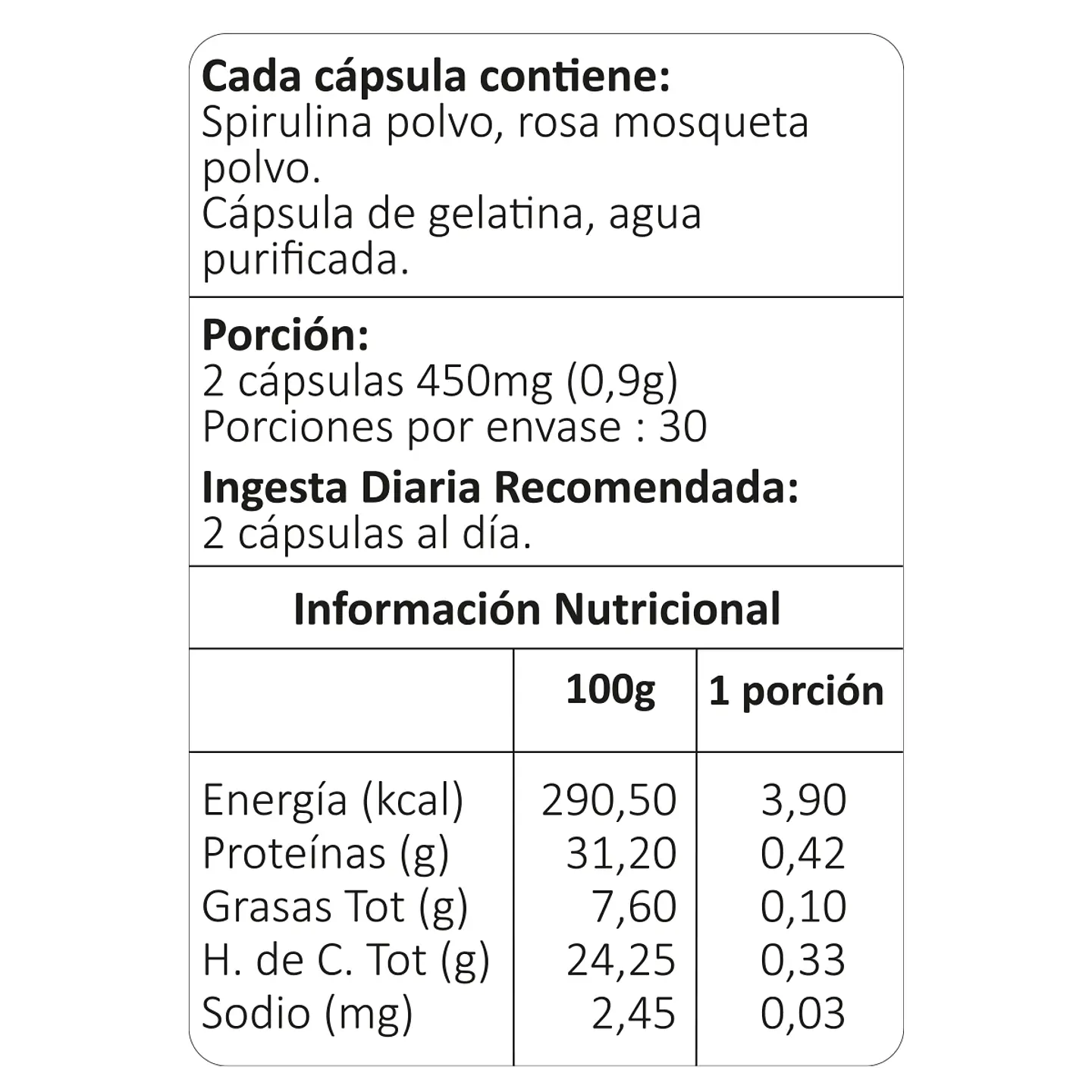 Spirulina-Plus, 60 cápsulas 4