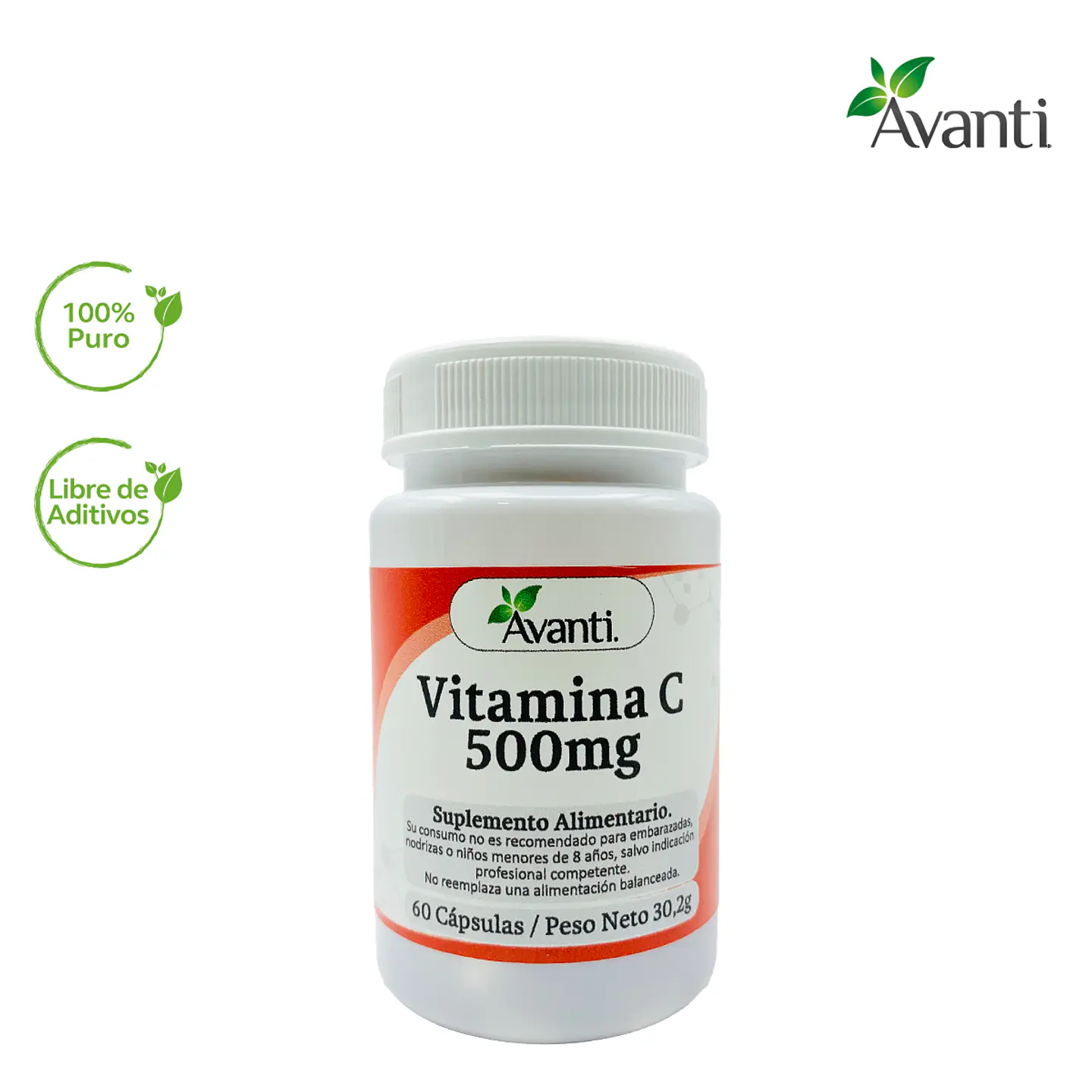 Vitamina C 500mg, 60 cápsulas 3