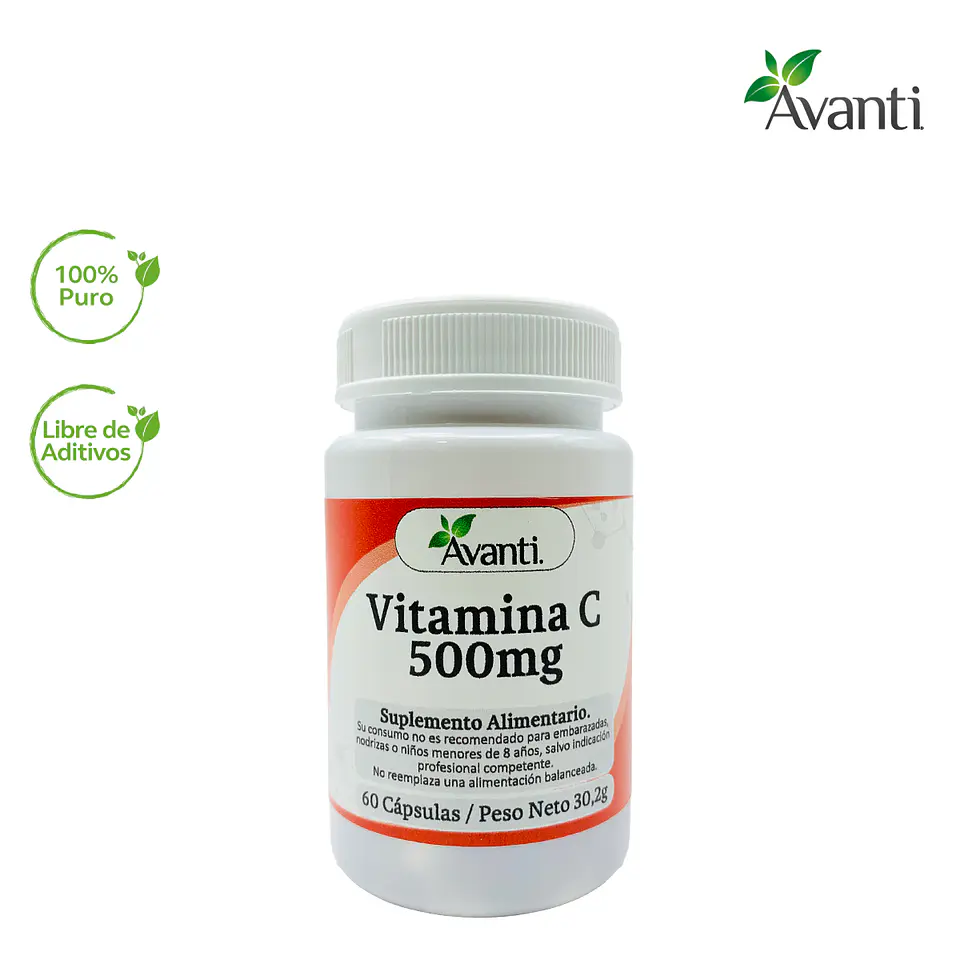 Vitamina C 500mg, 60 cápsulas 3