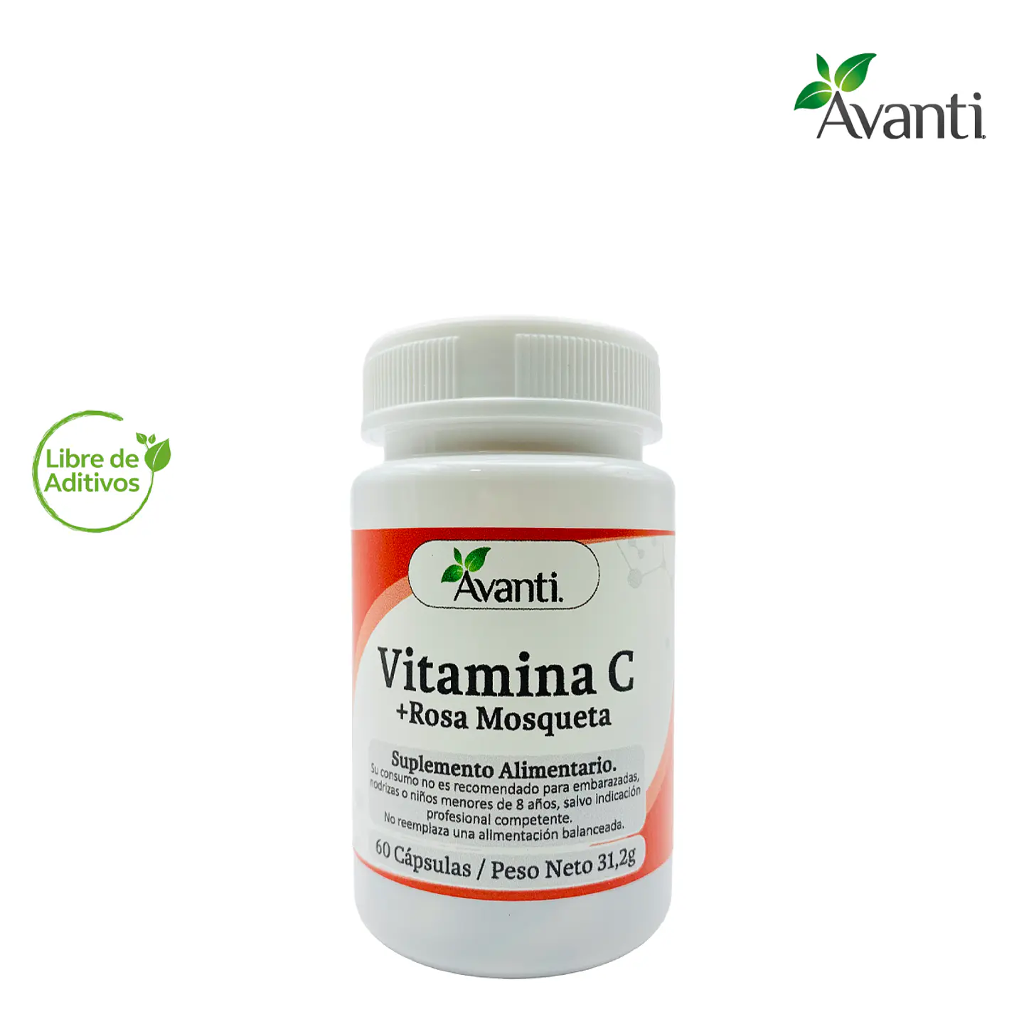 Vitamina C + Rosa Mosqueta, 60 cápsulas 3