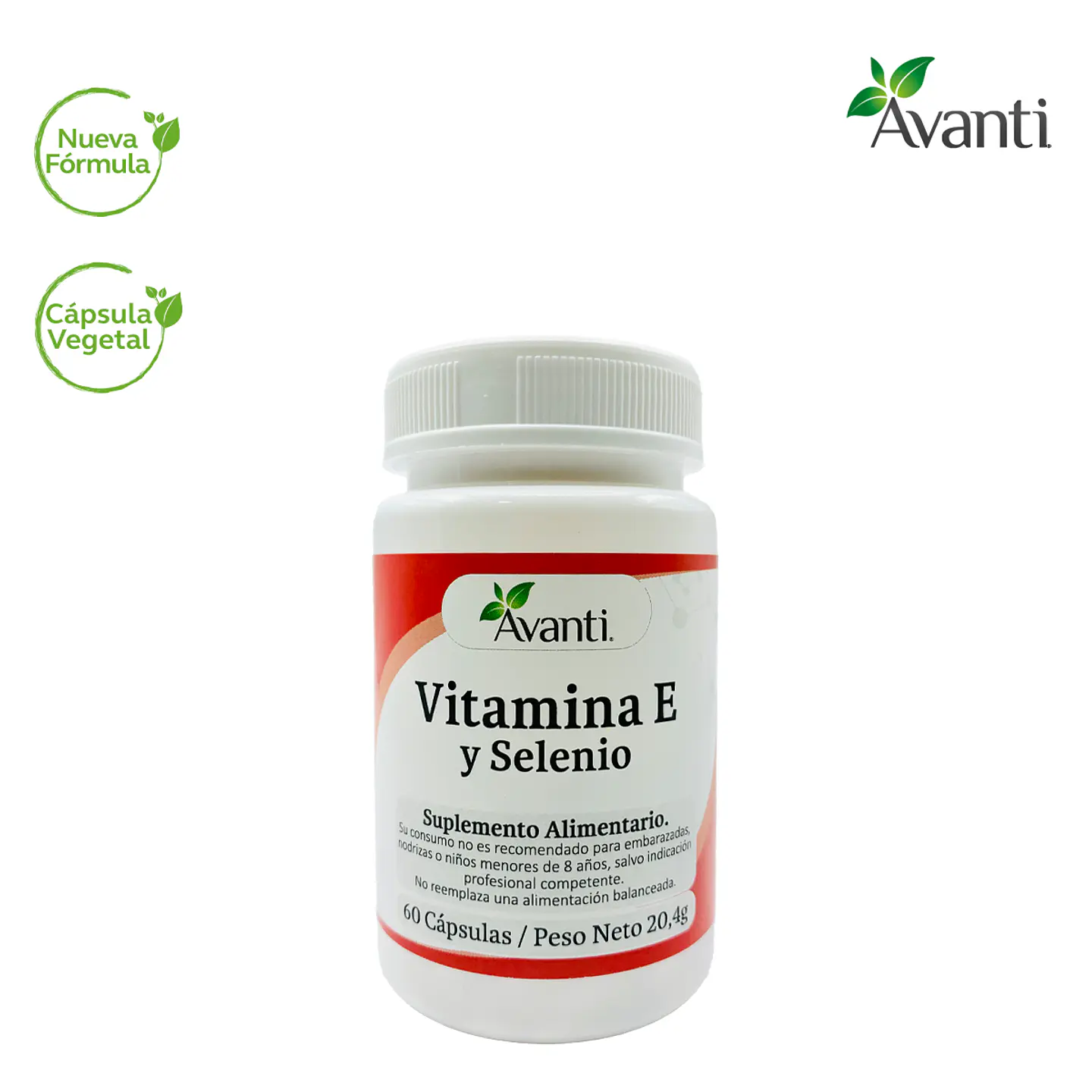 Vitamina E y Selenio, 60 cápsulas vegetales 3