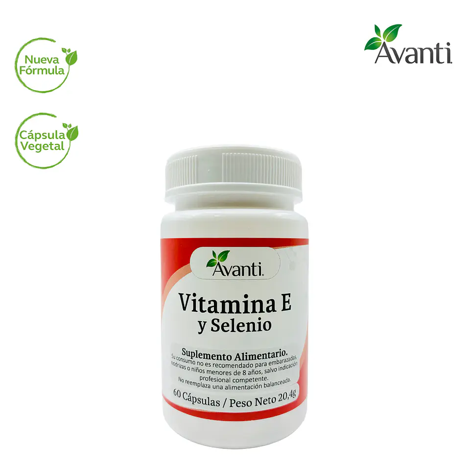 Vitamina E y Selenio, 60 cápsulas vegetales 3