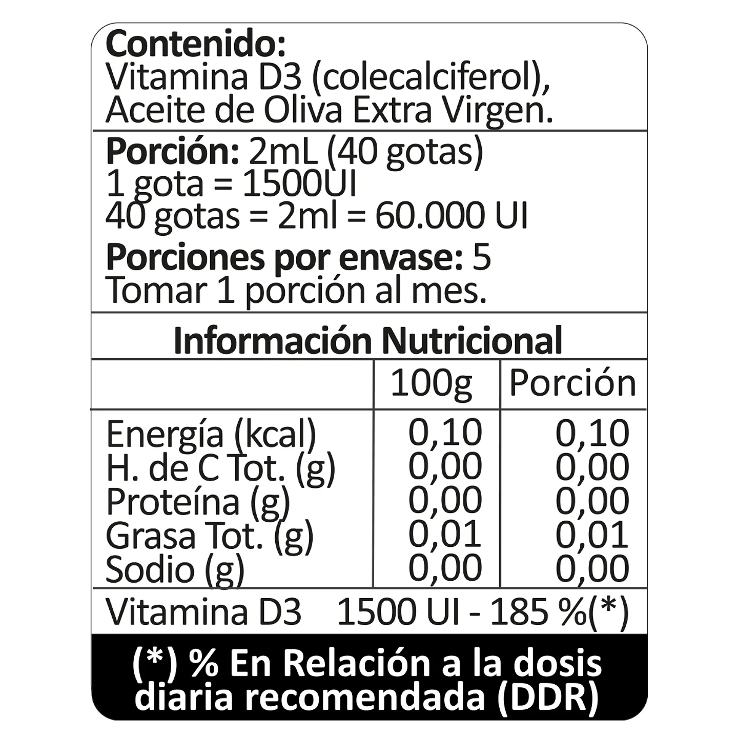 Vitamina D3 1500UI, 10ml 4