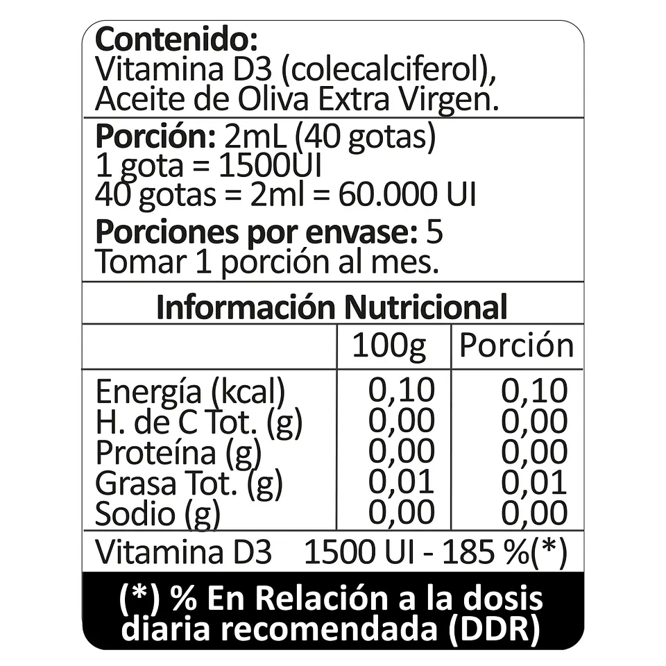 Vitamina D3 1500UI, 10ml 4