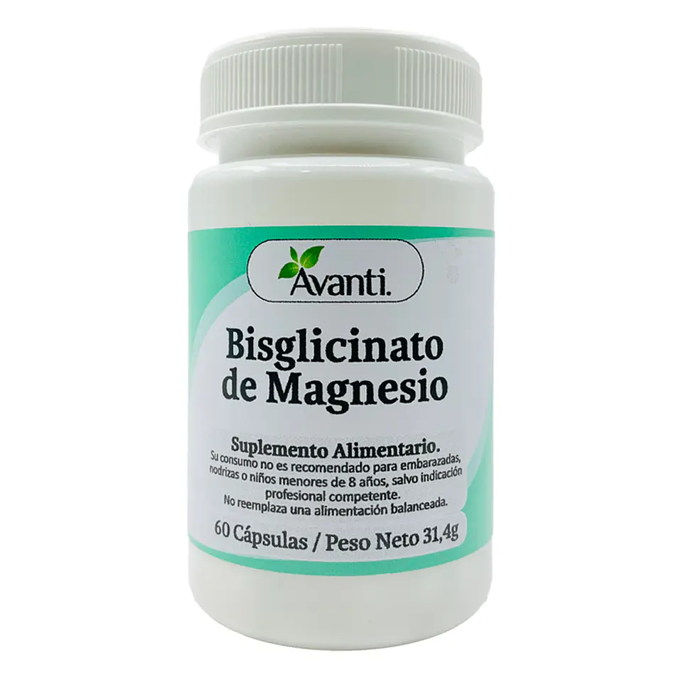 Bisglicinato de Magnesio, 60 cápsulas vegetales 1