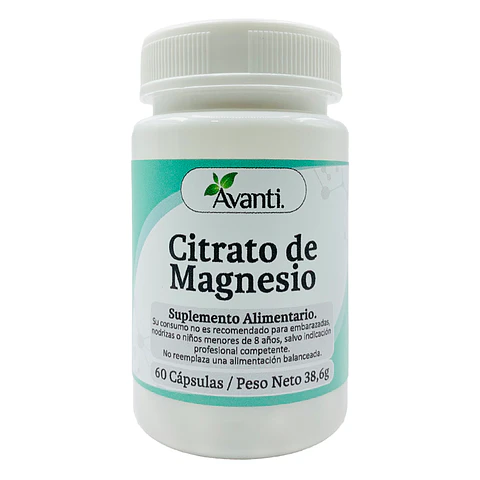Citrato de Magnesio, 60 cápsulas vegetales