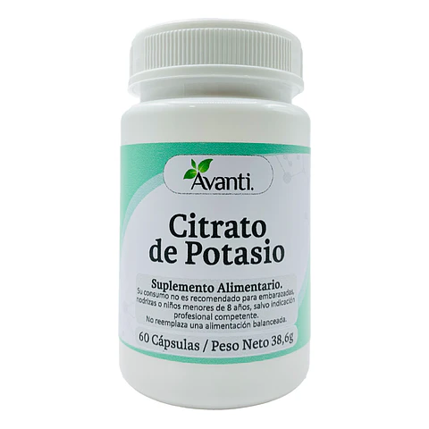Citrato de Potasio, 60 cápsulas vegetales