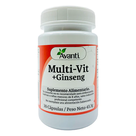 Multi-Vit + Ginseng, 30 cápsulas blandas