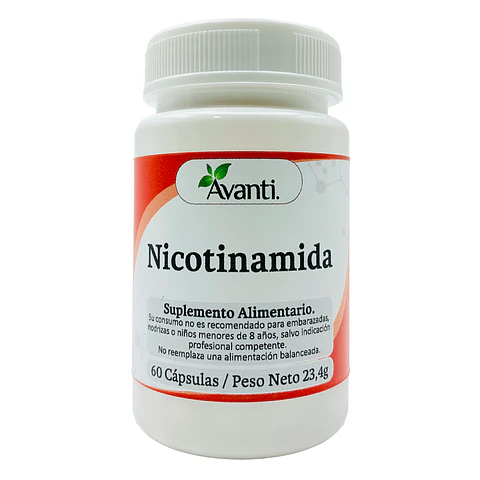 Nicotinamida, 60 cápsulas vegetales