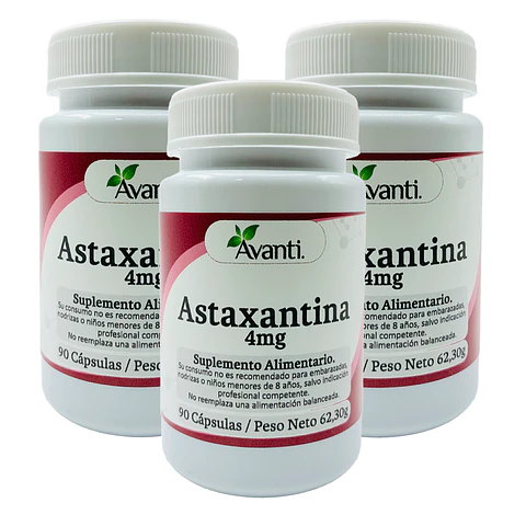 Pack x3 Astaxantina, 90 cápsulas blandas