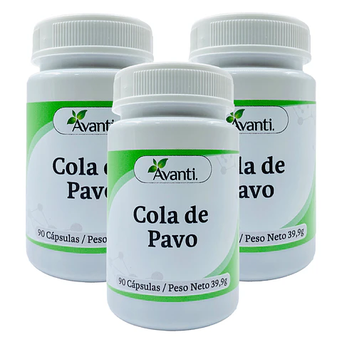 Pack x3 Cola de pavo, 90 cápsulas vegetales
