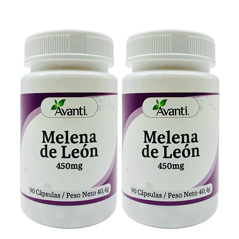 Pack x2 Melena de León, 90 cápsulas vegetales