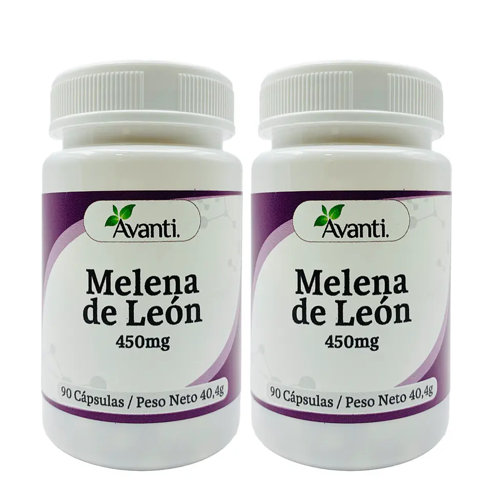 Pack x2 Melena de León, 90 cápsulas vegetales 1