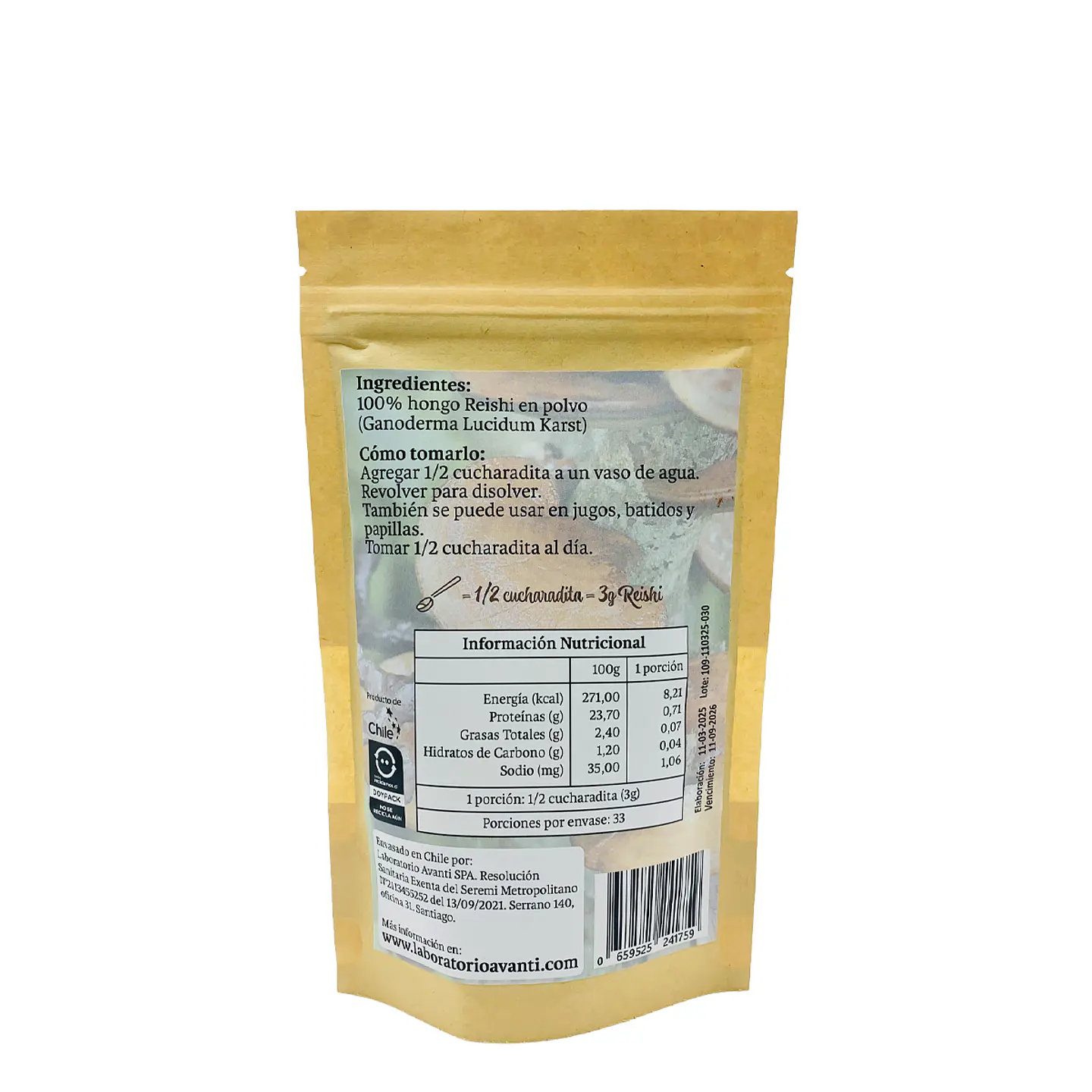 Reshi en Polvo, 100g 3